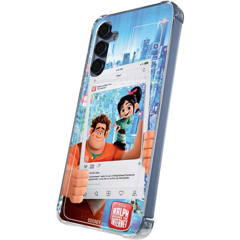 Disney Wreck-it Ralph and Vanellope Instagram Pose Galaxy A35 5G Clear Case